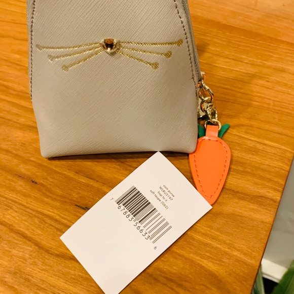 NWT Kate Spade “Hop to It”Leather Bunny Coin Purse - Picture 5 of 6